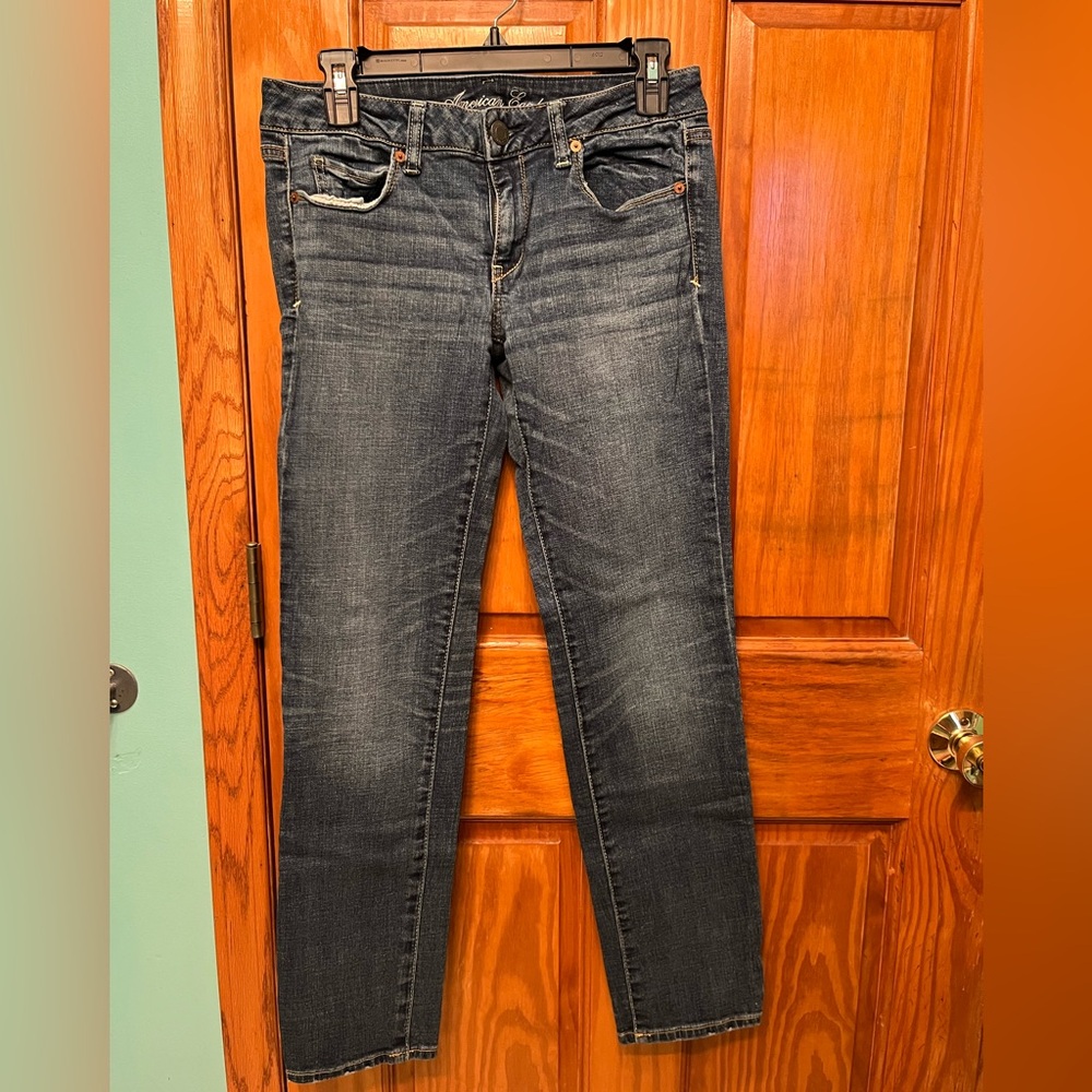 American Eagle Outfitters Dark Blue Skinny Jeans